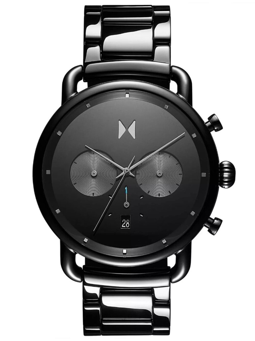 MVMT Blacktop Men's Black Ceramic Chronograph Watch 47mm